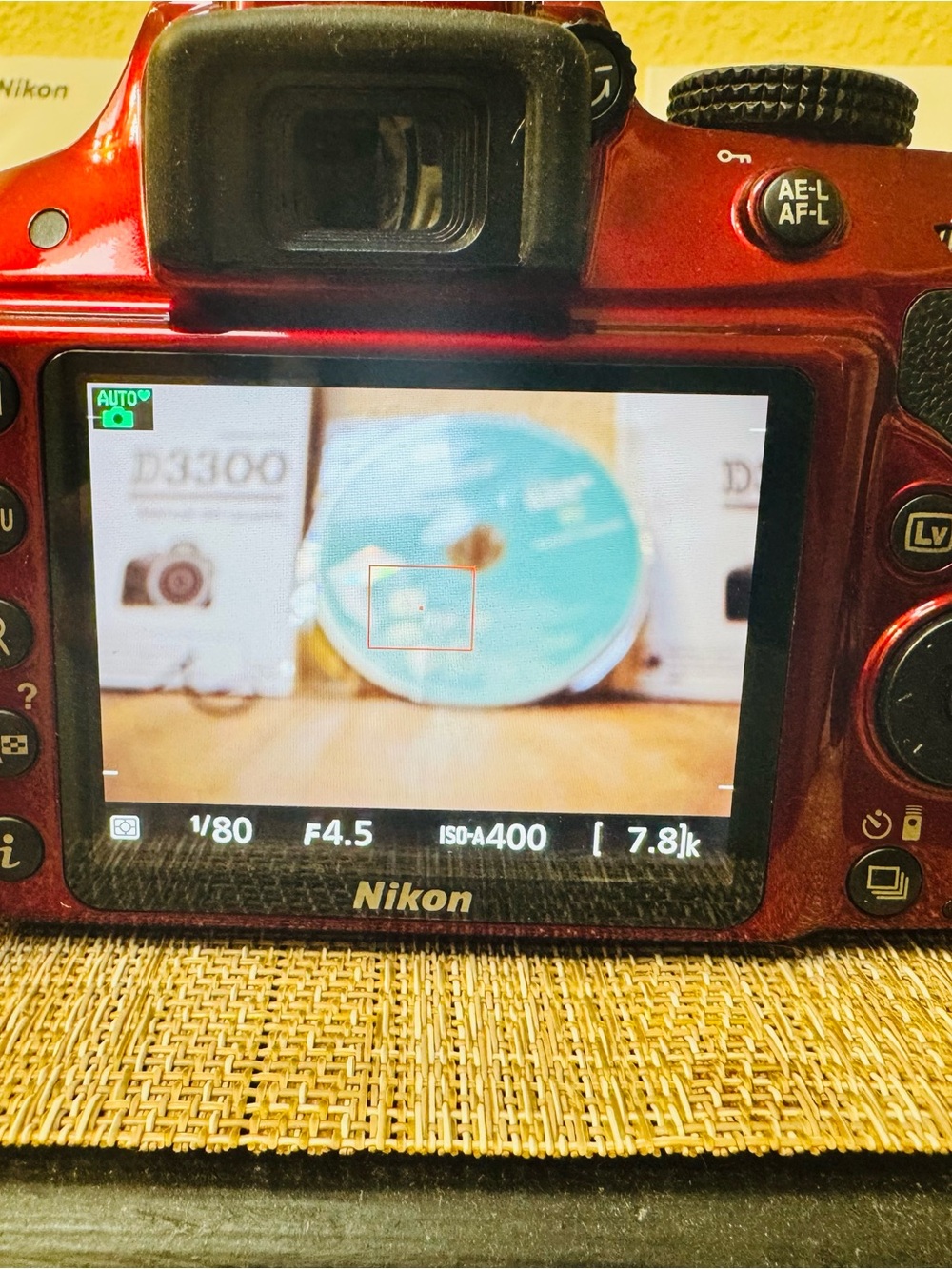 Nikon D3300 Red DSLR Camera, with all parts and carrying bag! - Picture 11 of 12